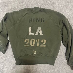 Anime Bing Green Graphic Sweatshirt